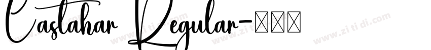 Castahar Regular字体转换